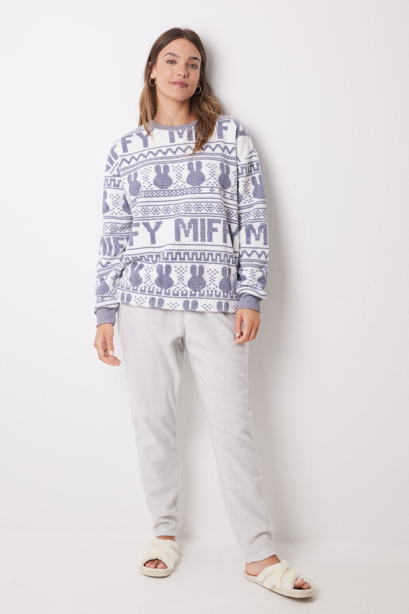 Long fleece Miffy pyjamas