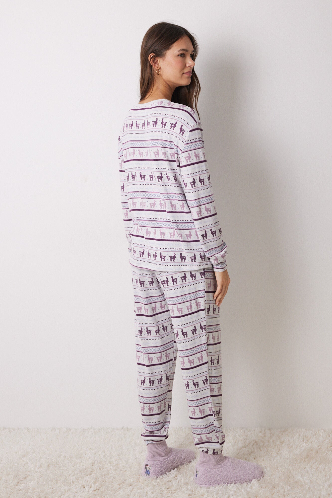 Mafalda super soft ribbed long pajamas