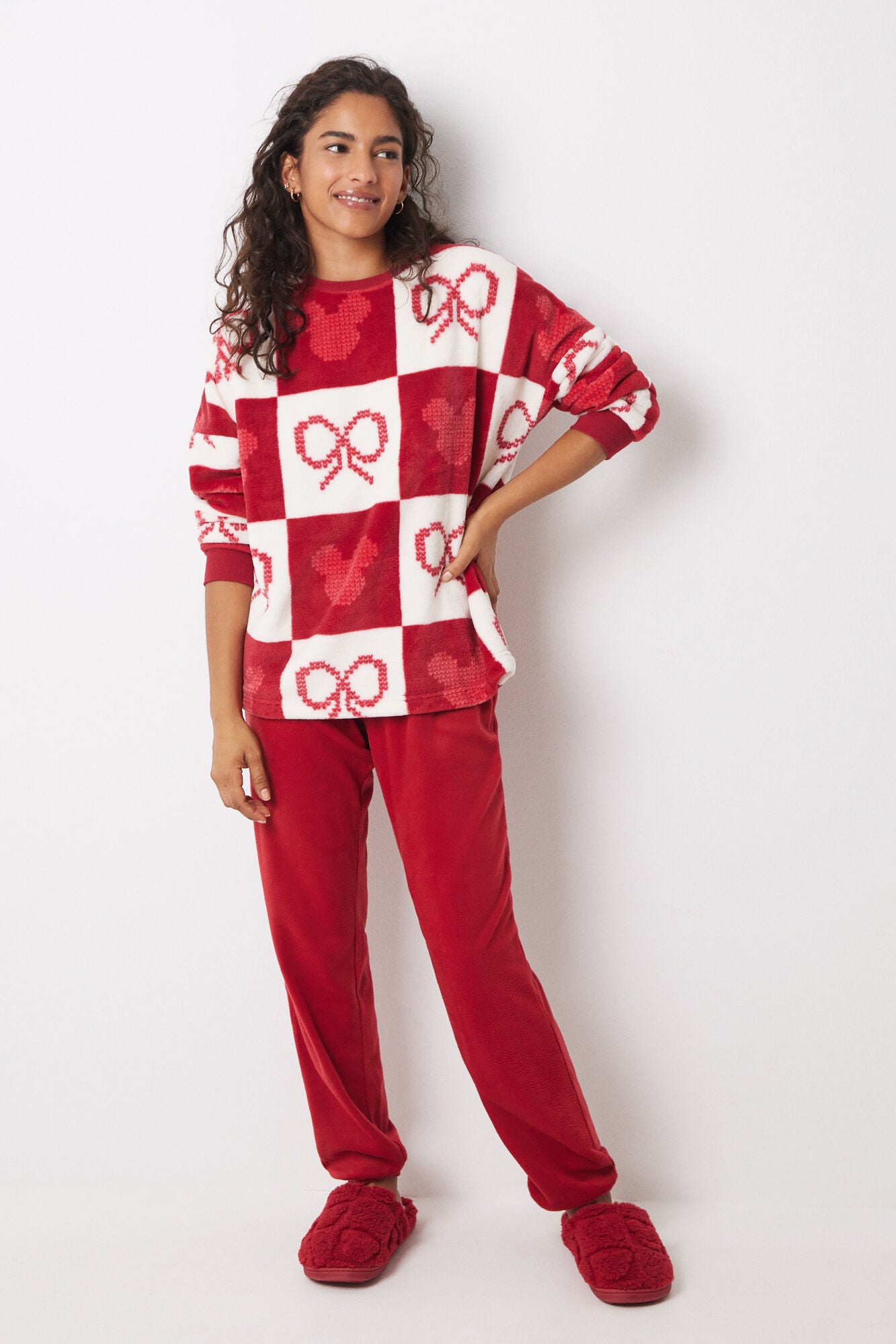 Mickey Mouse long fleece pajamas