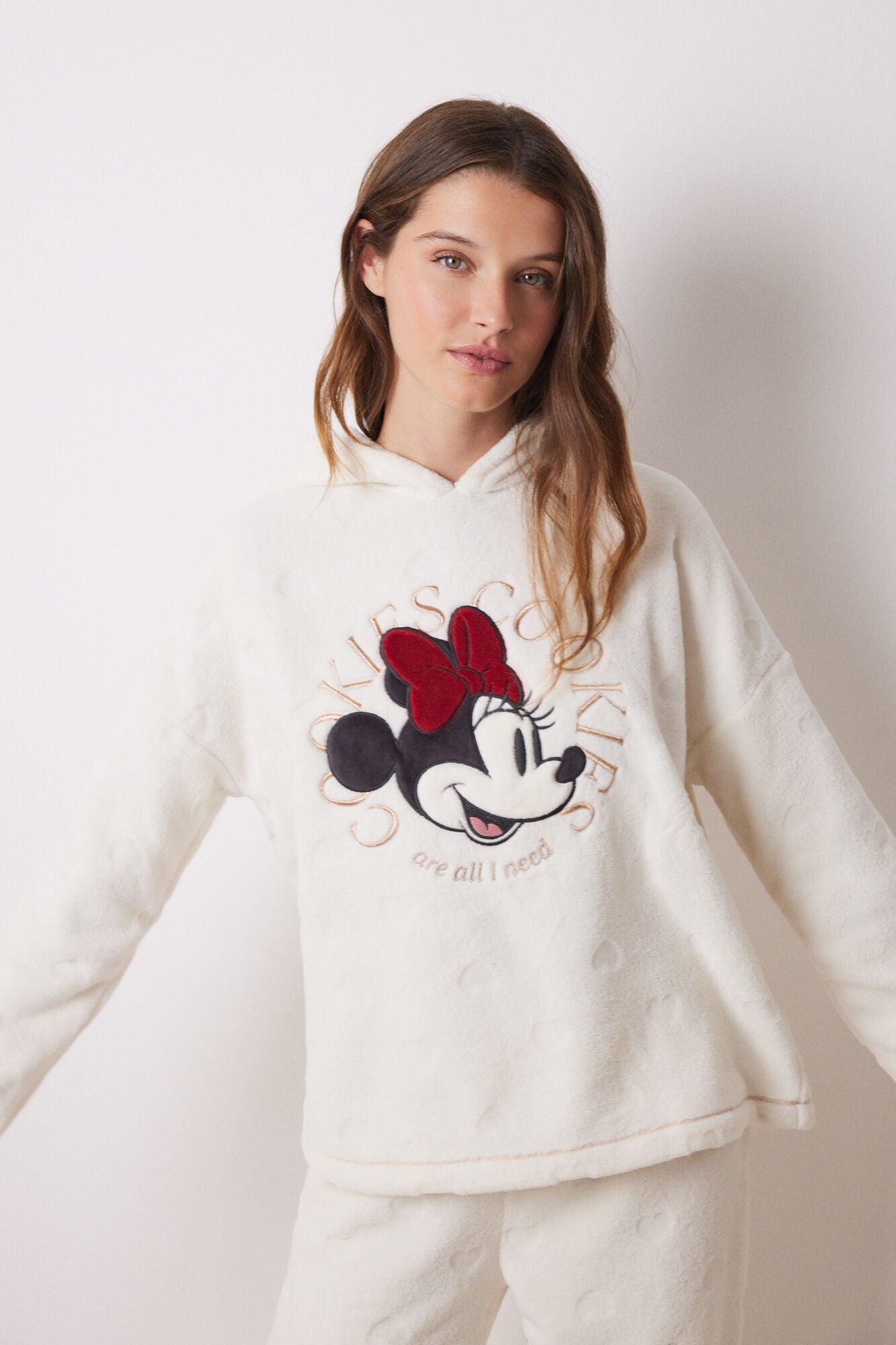 Minnie long fleece pajamas