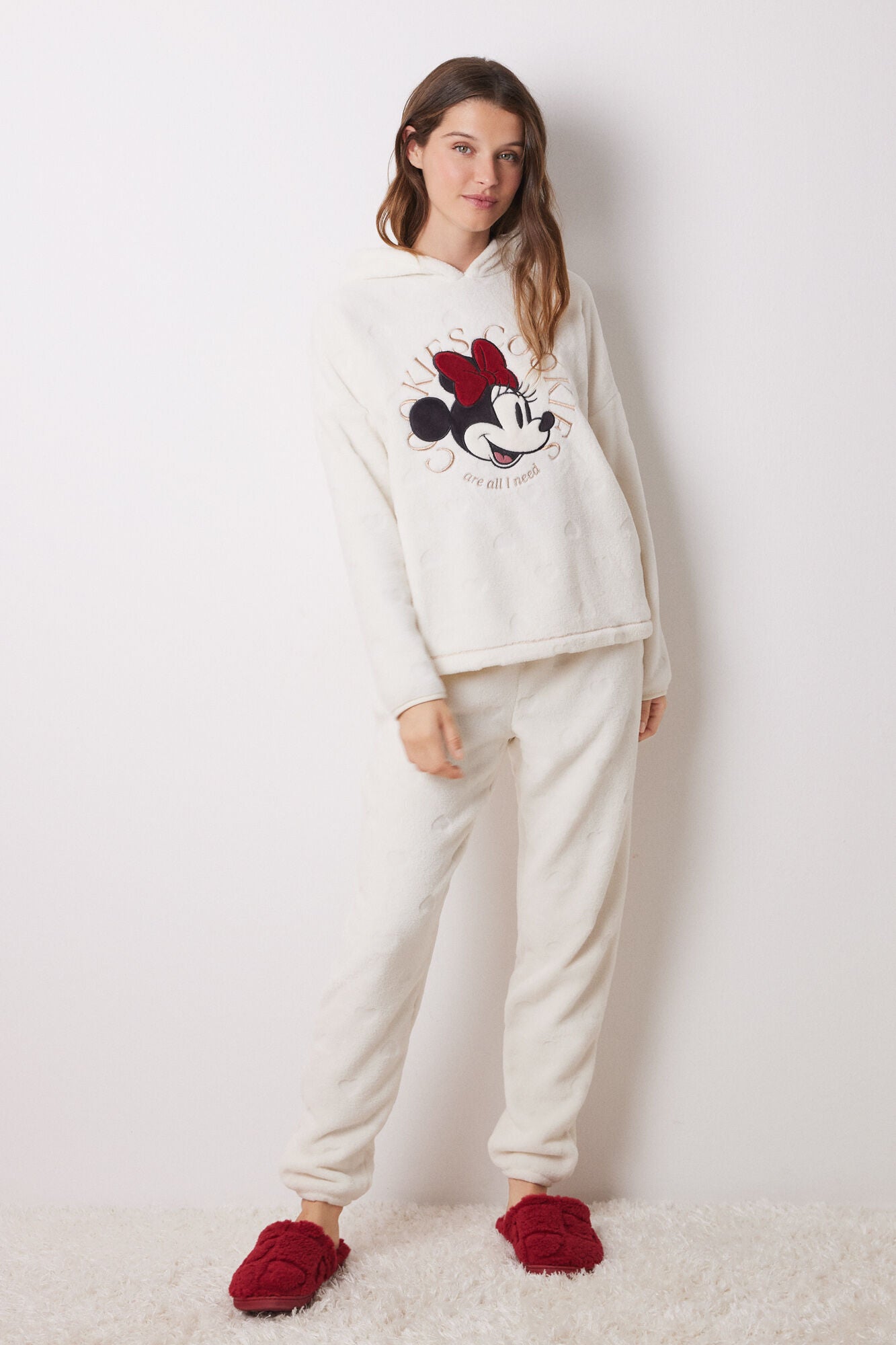 Minnie long fleece pajamas