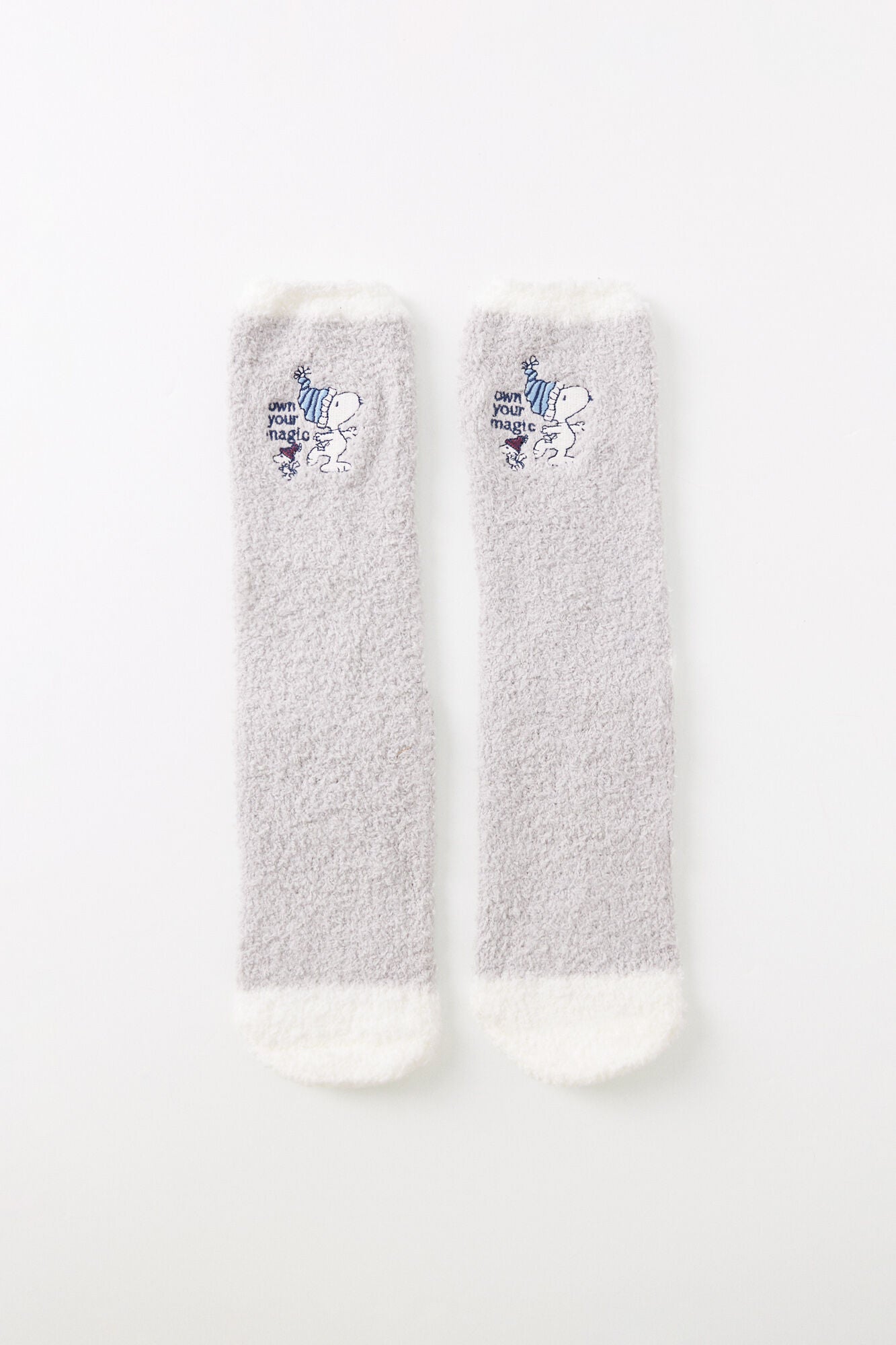 Snoopy gray tricot socks