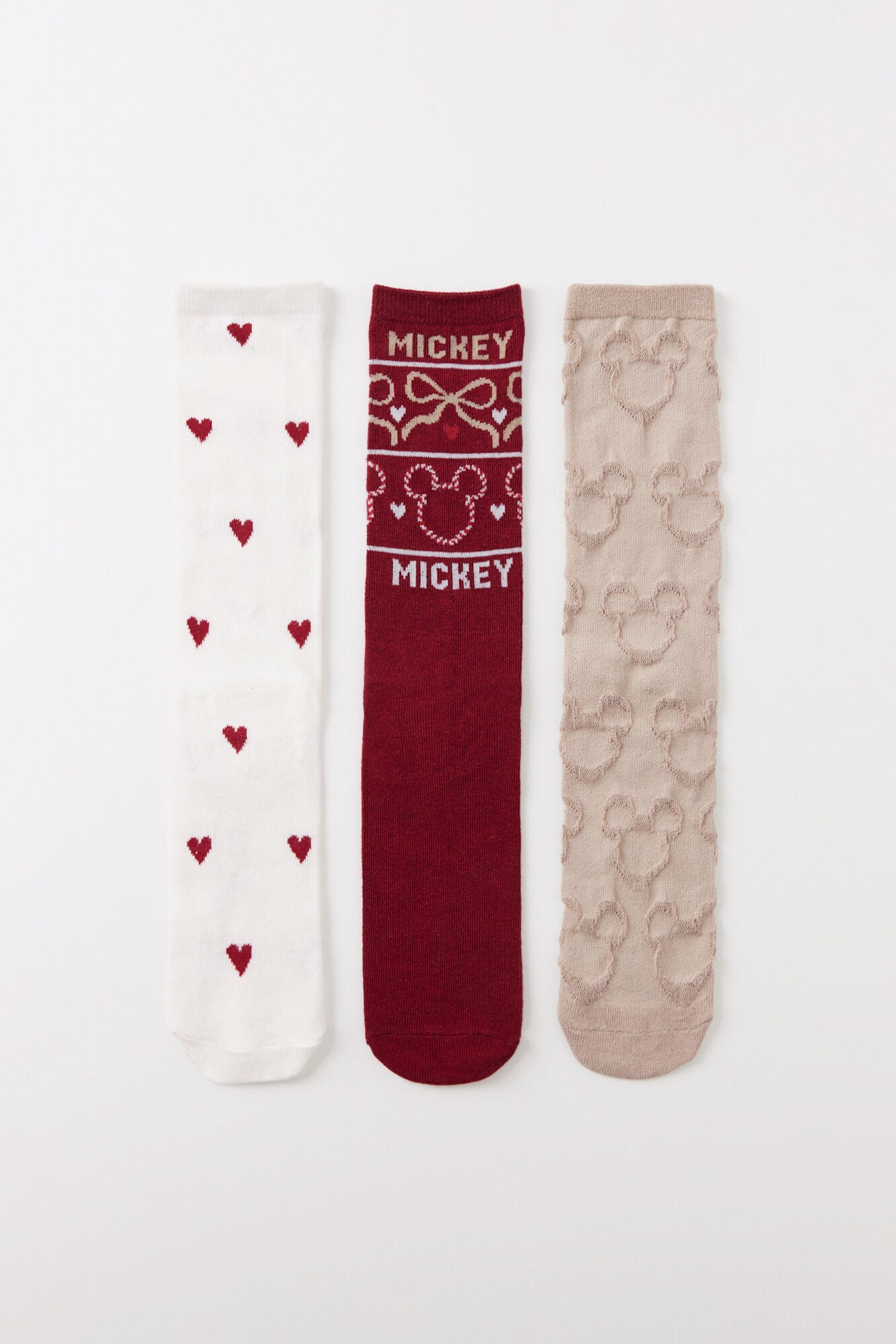 Mickey Mouse high socks 3 pack