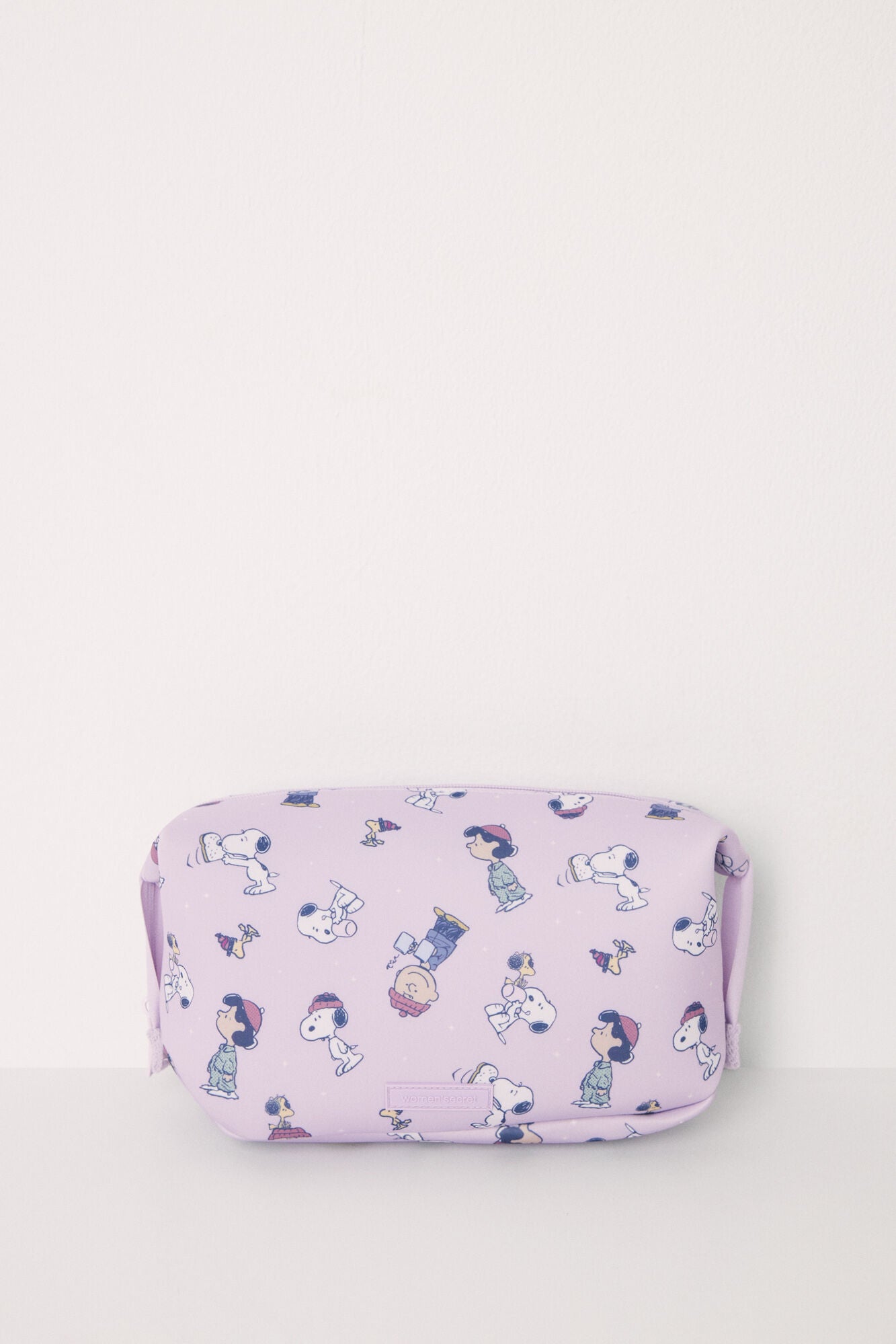 Medium lilac neoprene Snoopy toiletry bag