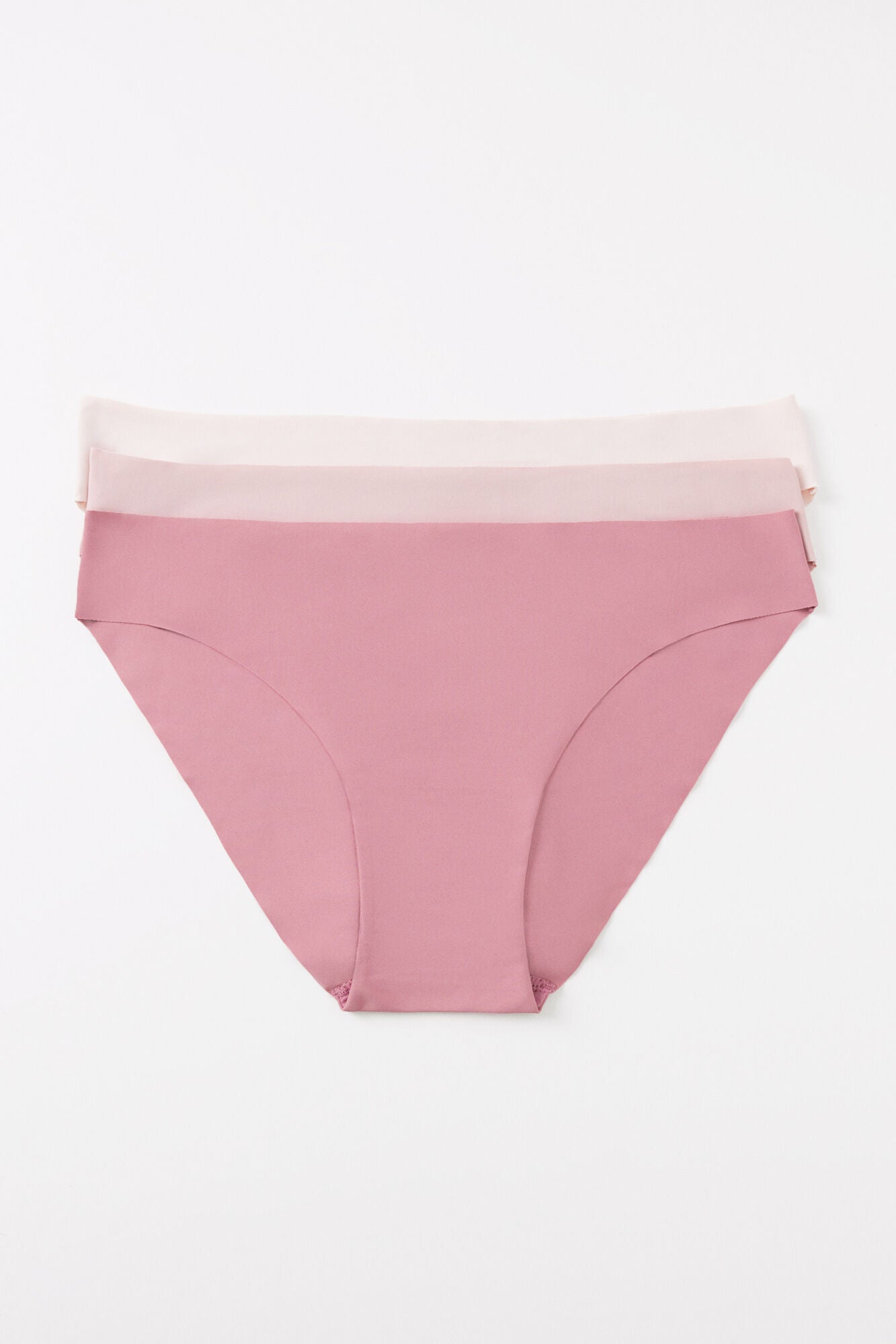 Pack of 3 classic pink microfibre panties