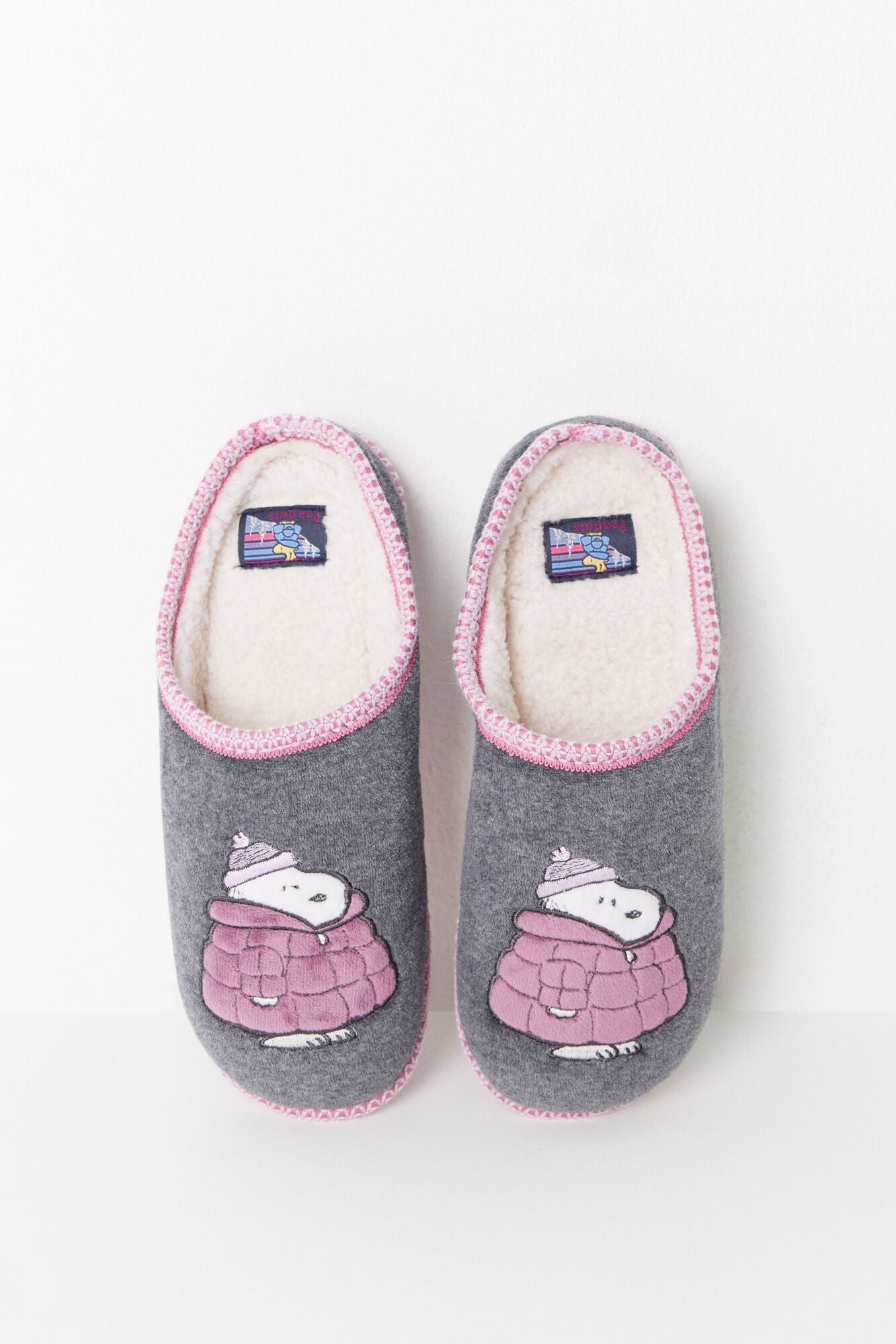 Grey Snoopy slippers