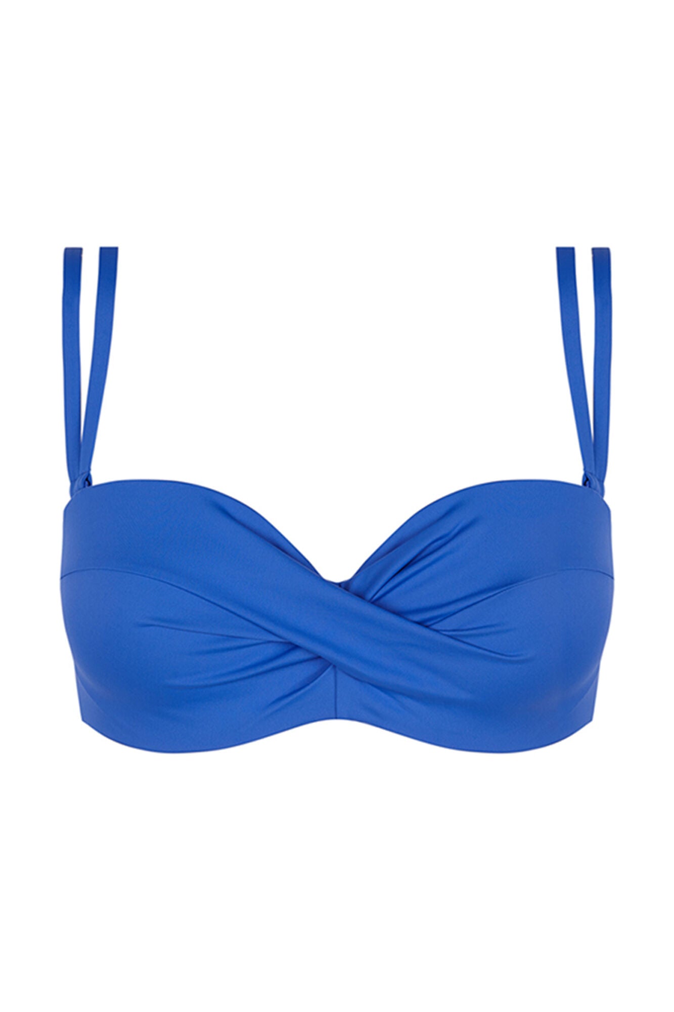 Crossover bandeau bikini top Cup C